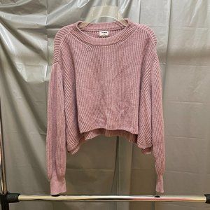 Cotton On- Cropped Pullover (sweater) (Mauve Pink) NEW & UNWORN